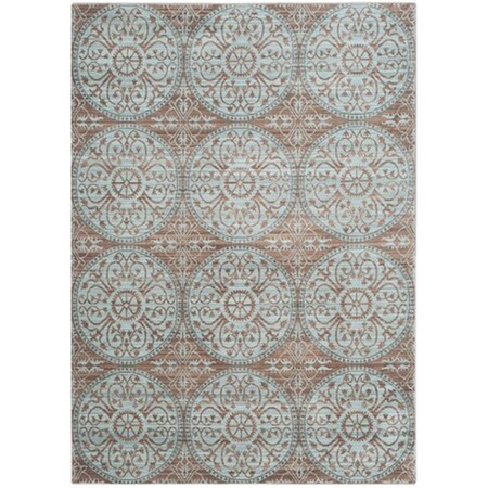 Safavieh Valencia Power Loomed Rectangle Rug- Brown - Alpine- 8 X 10 Ft. VAL214H-8